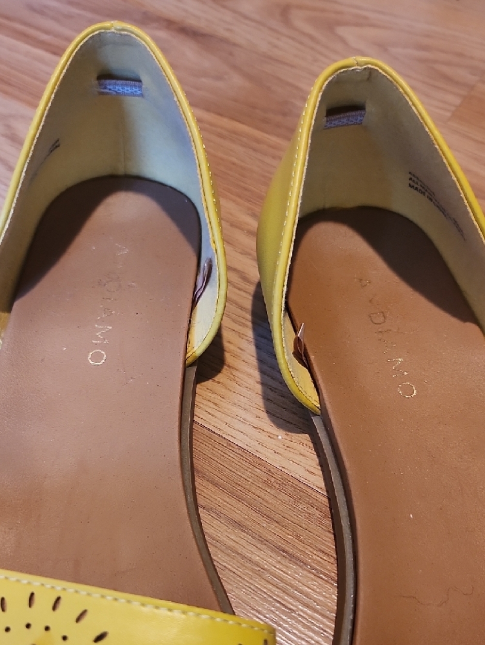 Andiamo Yellow Women's Floral Cutout D'Orsay Sandals - Picture 6 of 8
